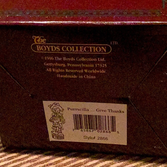 The Boyds Collection Purrscilla…Give Thanks - Picture 6 of 6